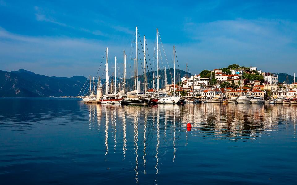 Marmaris Town harbour view in Turkey - Nejdet Duzen