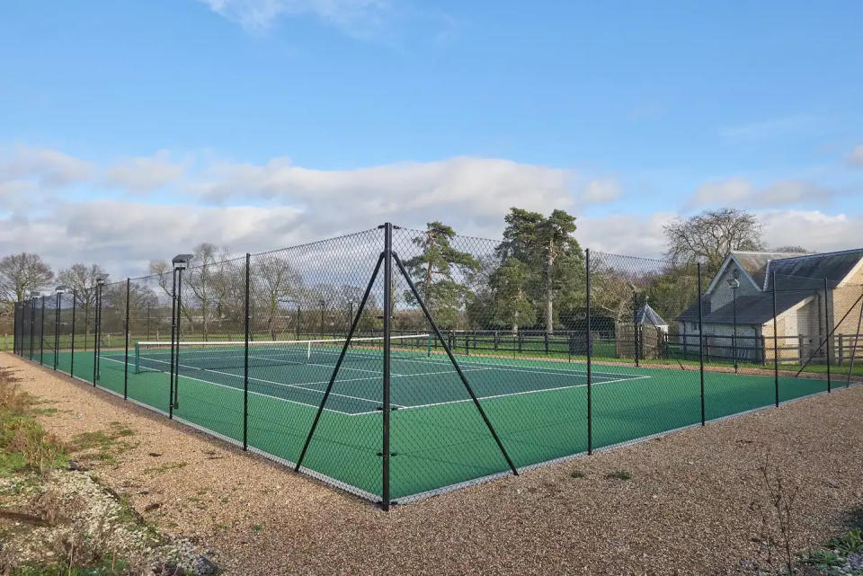 airbnbs with tennis courts in the uk and beyond