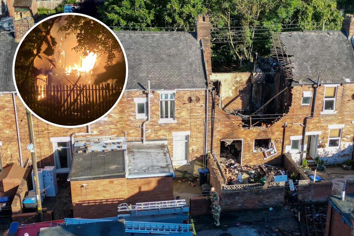 An explosion has tore through a house in Willington <i>(Image: TERRY BLACKBURN / DAVID)</i>