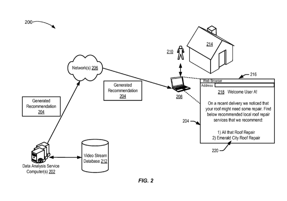 amazon drone patent advert