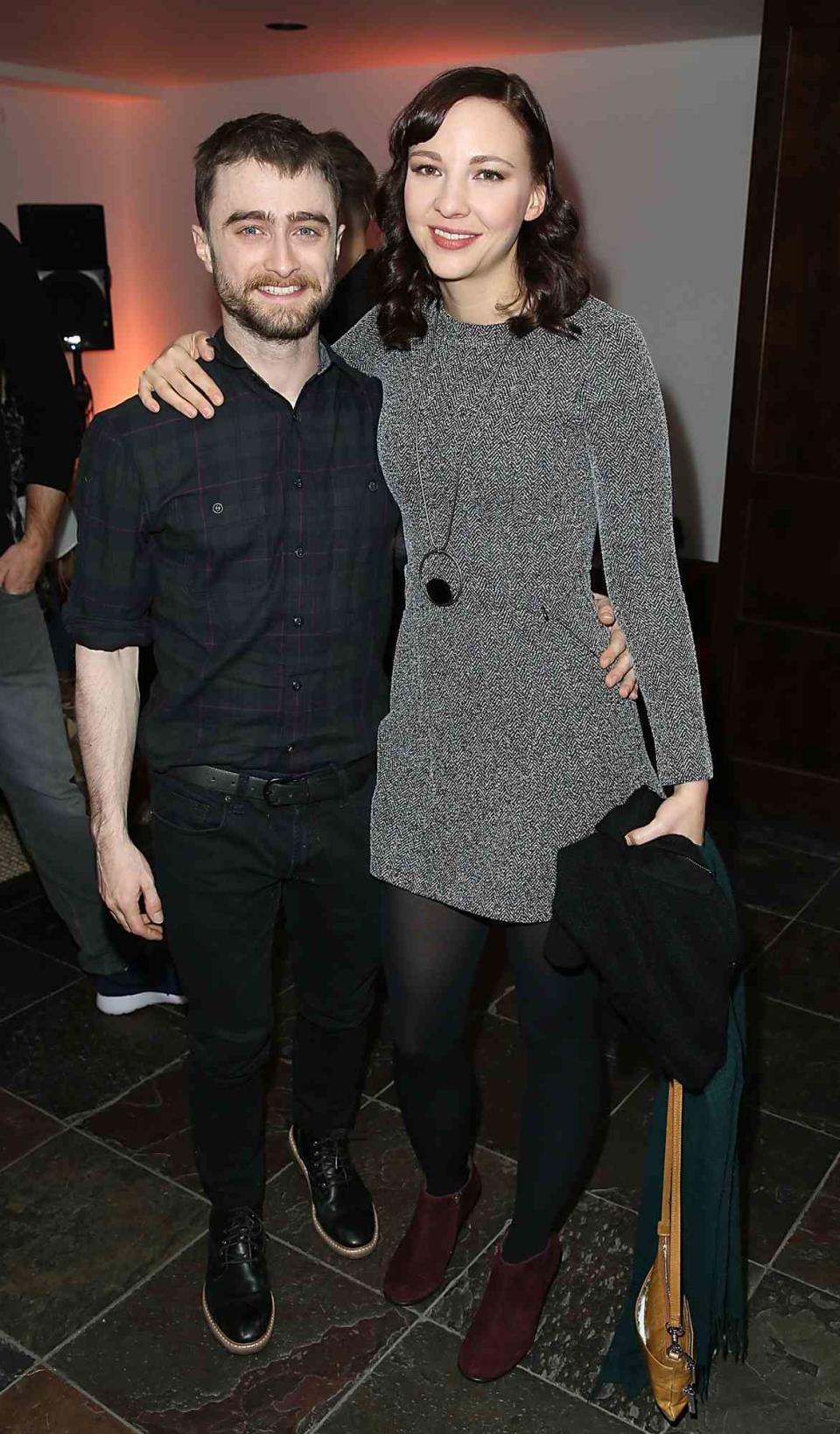 Daniel Radcliffe and Erin Darke attend the "Swiss Army Man" Premiere Party at The Acura Studio at Sundance Film Festival 2016 on January 22, 2016 in Park City, Utah