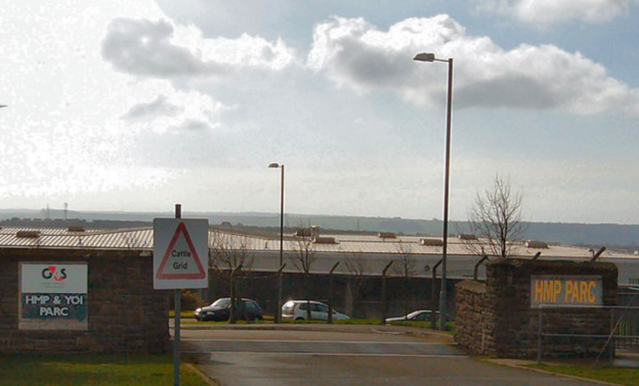 Elyse Hibbs worked at the 1,652-capacity HMP Parc Prison in Bridgend, Wales. (Kenneth Rees/Geograph/Creative Commons)