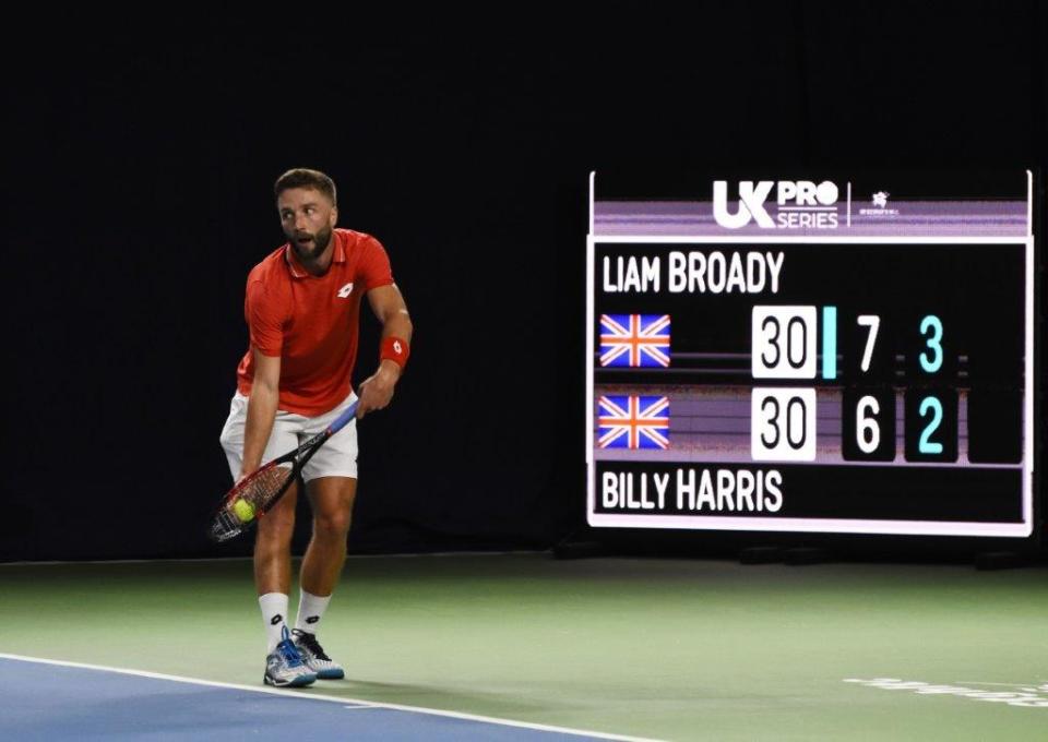 Liam Broady was jubilant after making it two wins from two in Weybridge