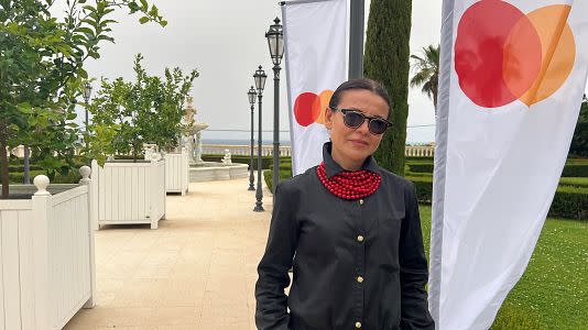 Beatrice Cornacchia, Mastercard's EVP of marketing and communications for Europe spoke to Euronews in Cannes