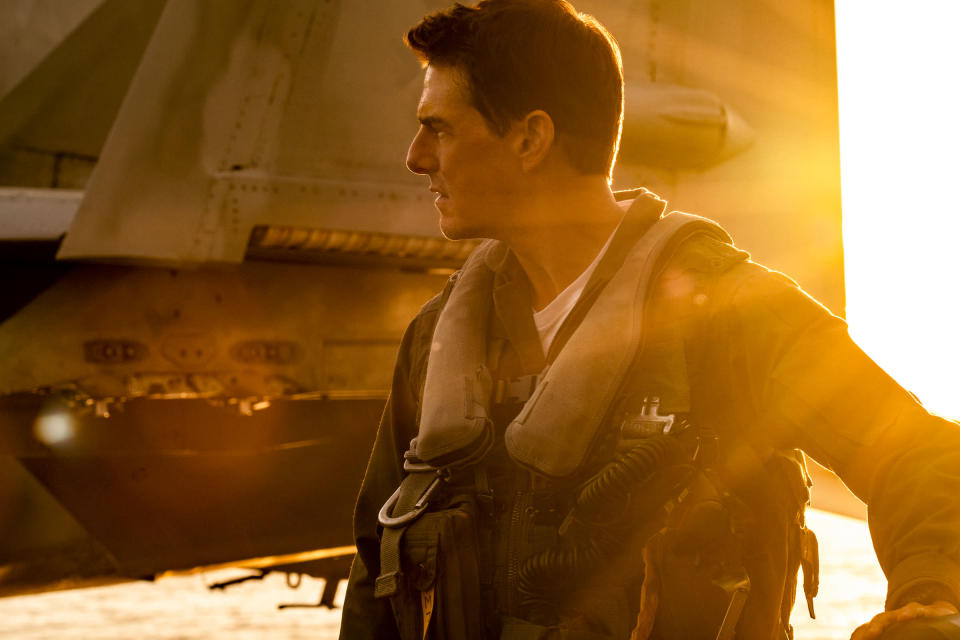 Tom Cruise plays Capt. Pete "Maverick" Mitchell in Top Gun: Maverick<span class="copyright">Scott Garfield—Paramount Pictures</span>