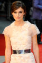 Keira Knightley at the UK Premiere of 'Anna Karenina'.