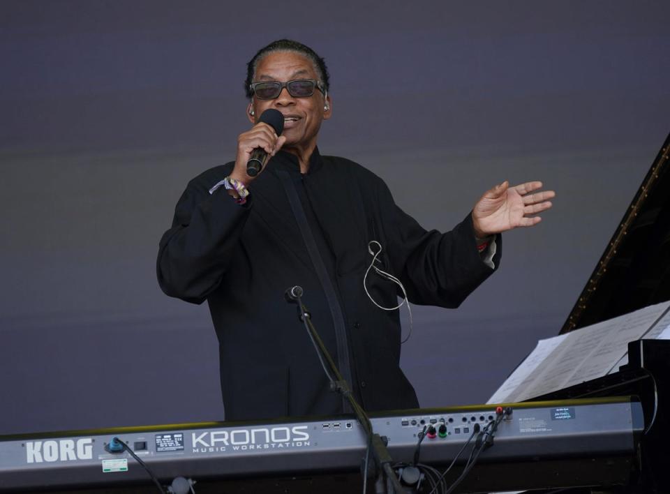 Herbie Hancock on the Pyramid Stage (Yui Mok/PA) (PA Wire)