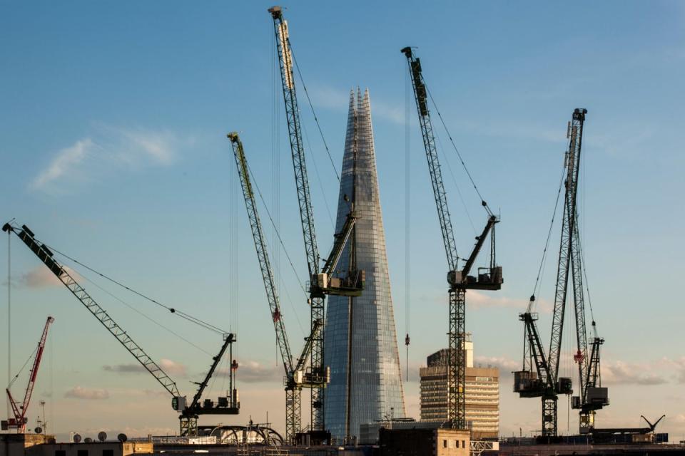 A poll among London’s biggest building contractors found that 25% of their new work for 2023 is still to be secured (Alamy Stock Photo)