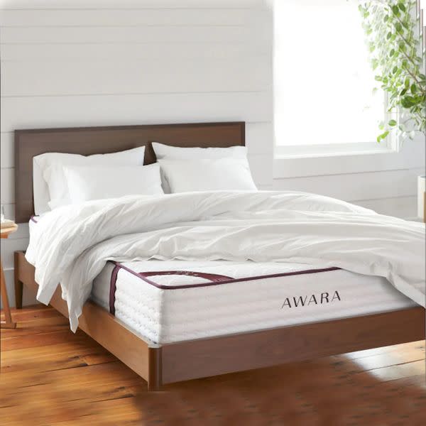 <p><a href="https://go.redirectingat.com?id=74968X1596630&url=https%3A%2F%2Fwww.awarasleep.com%2Fmattress&sref=https%3A%2F%2Fwww.esquire.com%2Flifestyle%2Fg43993767%2Fbest-organic-mattresses%2F" rel="nofollow noopener" target="_blank" data-ylk="slk:Shop Now;elm:context_link;itc:0;sec:content-canvas" class="link rapid-noclick-resp">Shop Now</a></p><p>Natural Hybrid Mattress Organic Mattress</p><p>$1898.00</p><p>Awara </p>