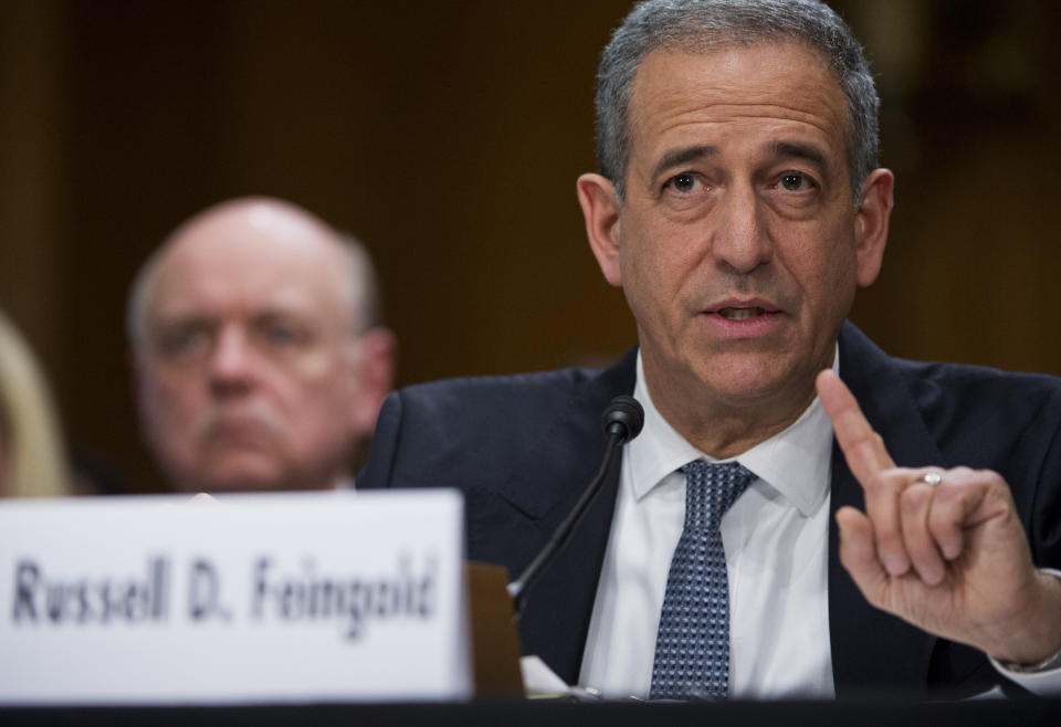 Former Sen. Russ Feingold (D-Wis.) said his organization, American Constitution Society, has more than 40 working groups across the United States ready to propose judicial nominees to Biden. He is pictured above testifying before a Senate Foreign Relations Committee hearing. (Photo: Tom Williams via Getty Images)