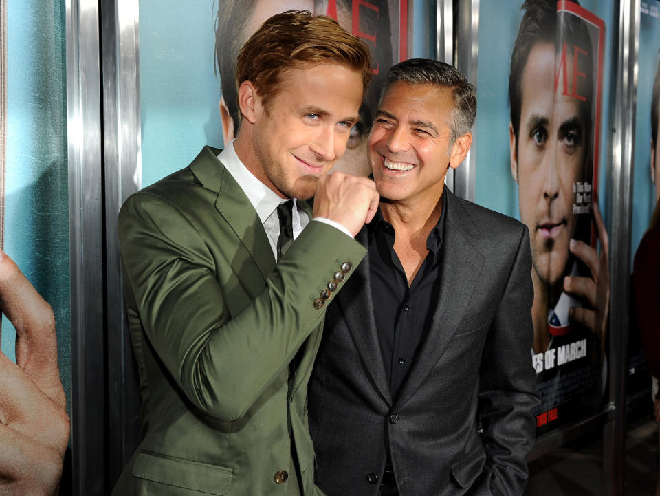 Ides of March LA Premiere 2011 Ryan Gosling George Clooney