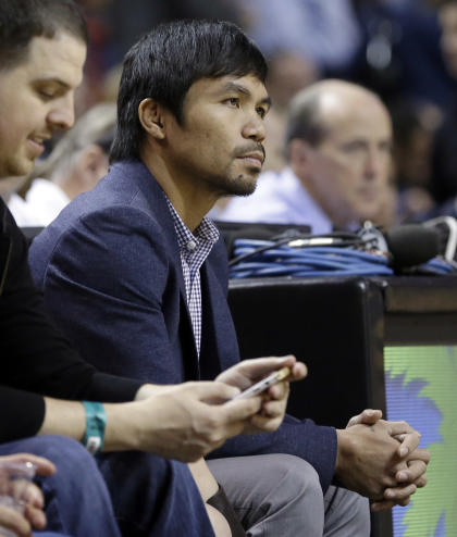 Manny Pacquiao has repeatedly said he wants to fight Mayweather. (AP)