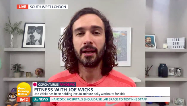 Joe Wicks on ITV's Good Morning Britain: ITV’s Good Morning Britain