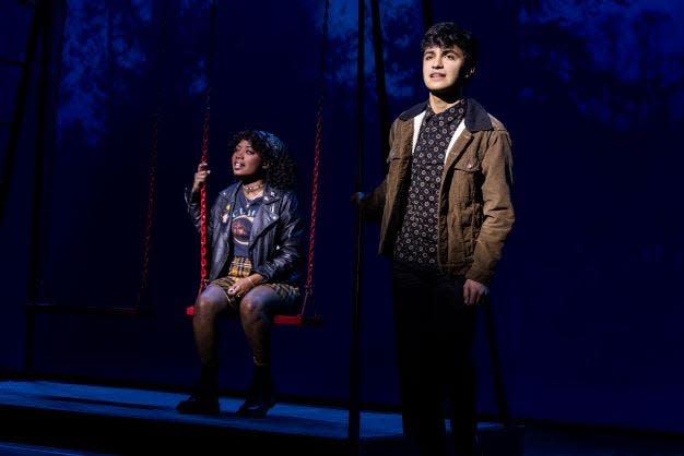 Lauren Chanel and Rishi Golani in the North American Tour of "Jagged Little Pill."