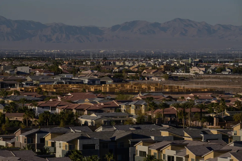 Recent apartment and housing developments in  Las Vegas, where housing prices and rents have skyrocketed March, 24, 2022. (Bridget Bennett/The New York Times)