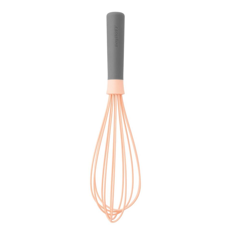 BergHOFF Leo 11" Silicone Whisk, Pink &amp; Gray