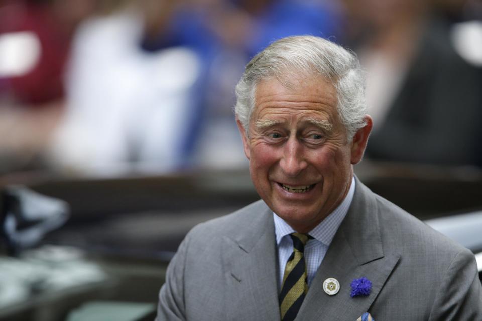 FILE - In this Monday, July 22, 2013 file photo, Britain's Prince Charles arrives at St. Mary's Hospital exclusive Lindo Wing in London, where Kate, Duchess of Cambridge, gave birth to a baby boy on Monday July 22. Prince Charles is readying the paperwork to claim his pension when he turns 65 on Thursday, Nov. 14, 2013, but he still hasn't started the job he was born to do. (AP Photo/Alastair Grant, File)