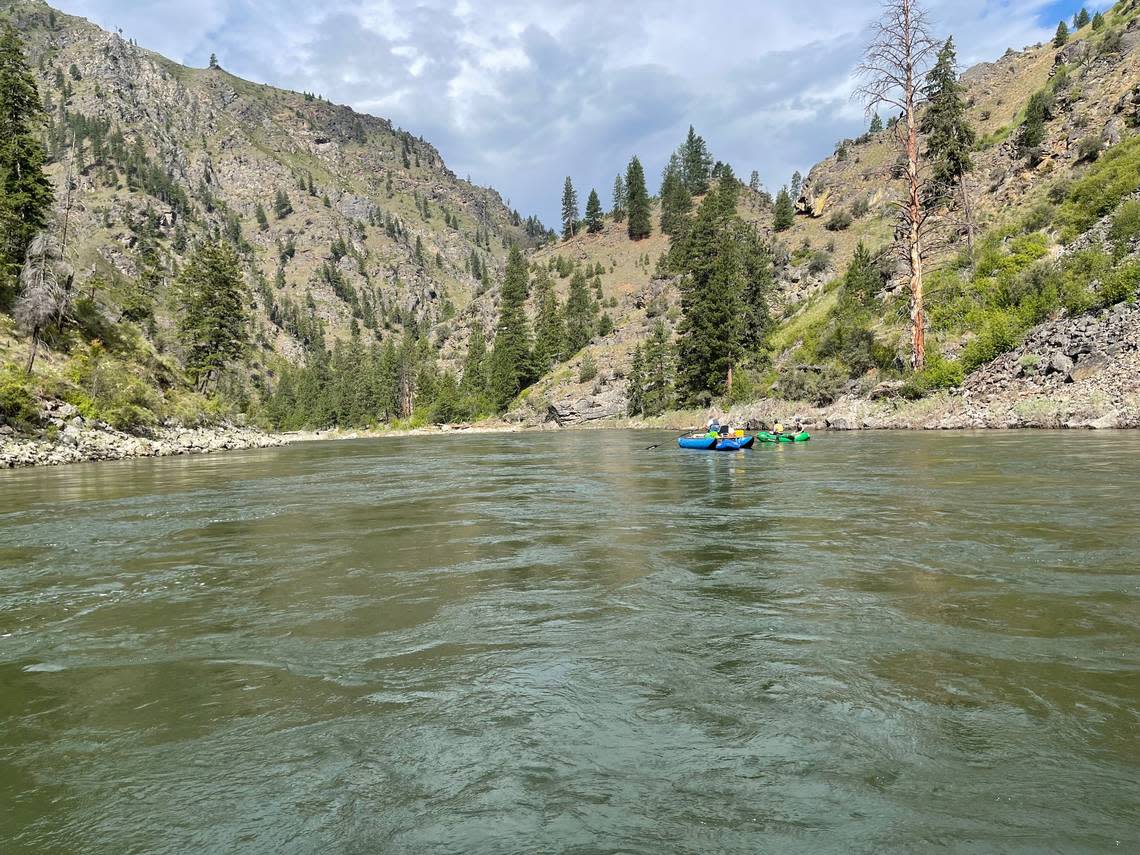 Paul Beckford’s group rafts the Main Salmon River in early July. The group hired Wild River Shuttles to drop off five vehicles at their take-out point, but only one was delivered.