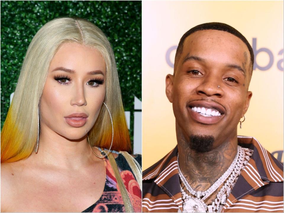 Iggy Azalea (left) and Tory Lanez (Getty Images)