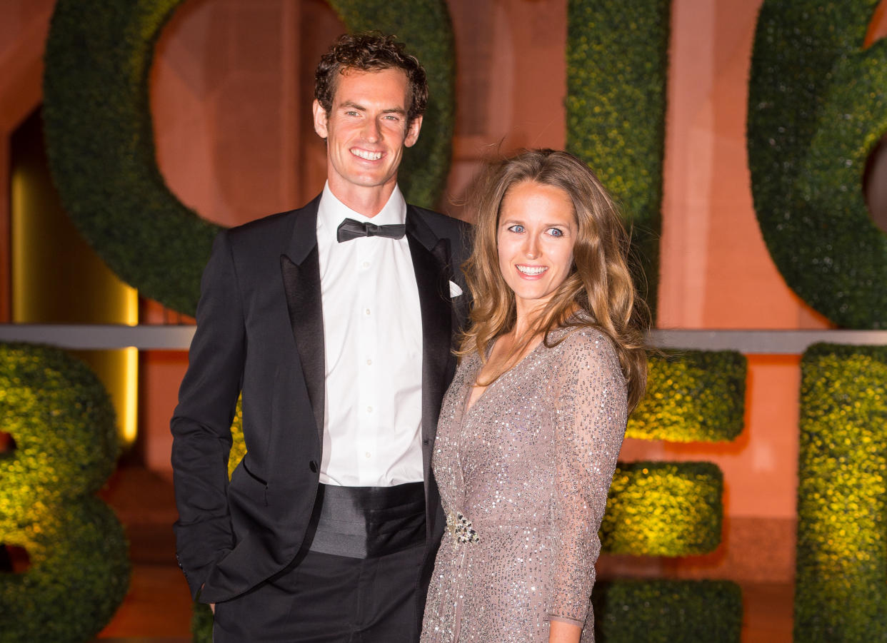 Andy Murray and his wife Kim arriving at the Wimbledon Champions Dinner 2016, at the Guildhall, London.
