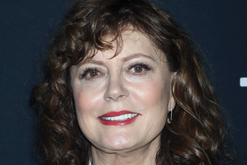 FILE - In this Jan. 28, 2020, file photo, Susan Sarandon attends Kering's Women in Motion program special screening of "Thelma & Louise" at the Museum of Modern Art in New York. "Bull Durham" begins with an ode to baseball in voiceover, not from a player or coach, but from a passionate fan, Annie Savoy (Susan Sarandon), a liberated intellectual who favors season-long flings with younger ballplayers. "Bull Durham" finished tied for second in a poll of AP Sports writers' favorite sports movies. (Photo by Greg Allen/Invision/AP, File)