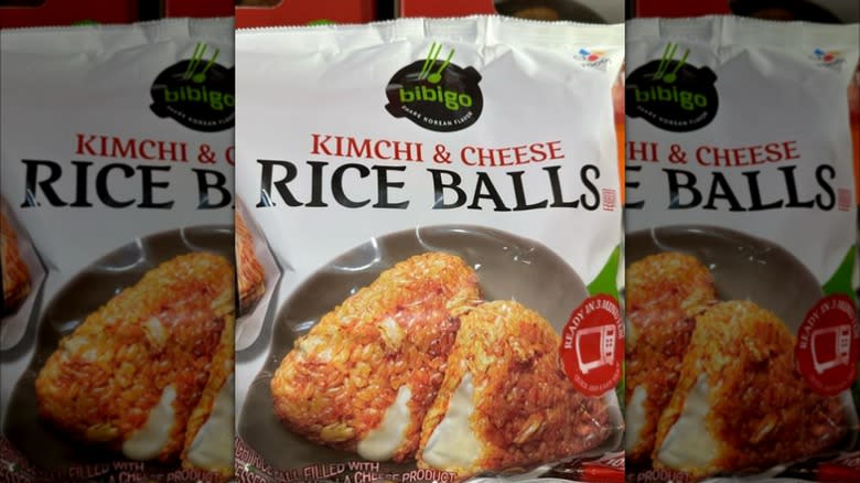 Kimchi & Cheese Rice Balls from Costco 