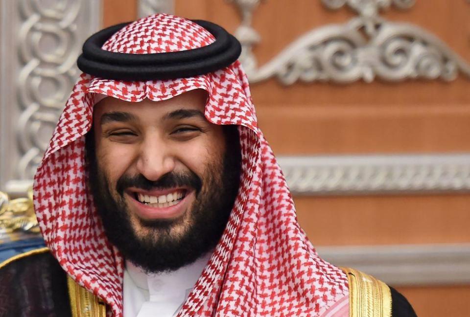 El príncipe saudita Mohamed Bin Salmán, sonriente