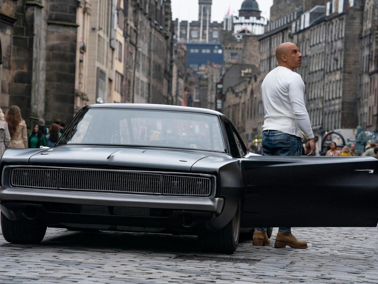 Vin Diesel and his Dodge Charger costar in 'F9' (Universal)