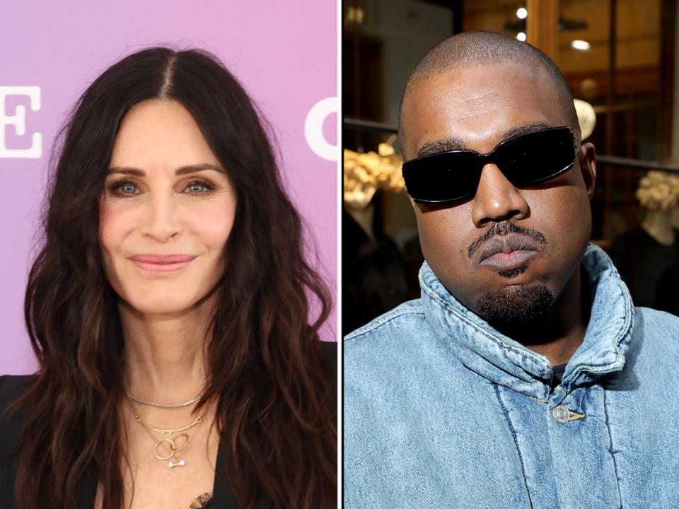 Courtney Cox and Kanye West (Getty Images)