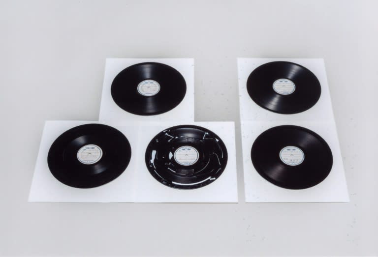 The vinyls of the master recording of late Japanese Emperor Hirohito's World War II surrender speech
