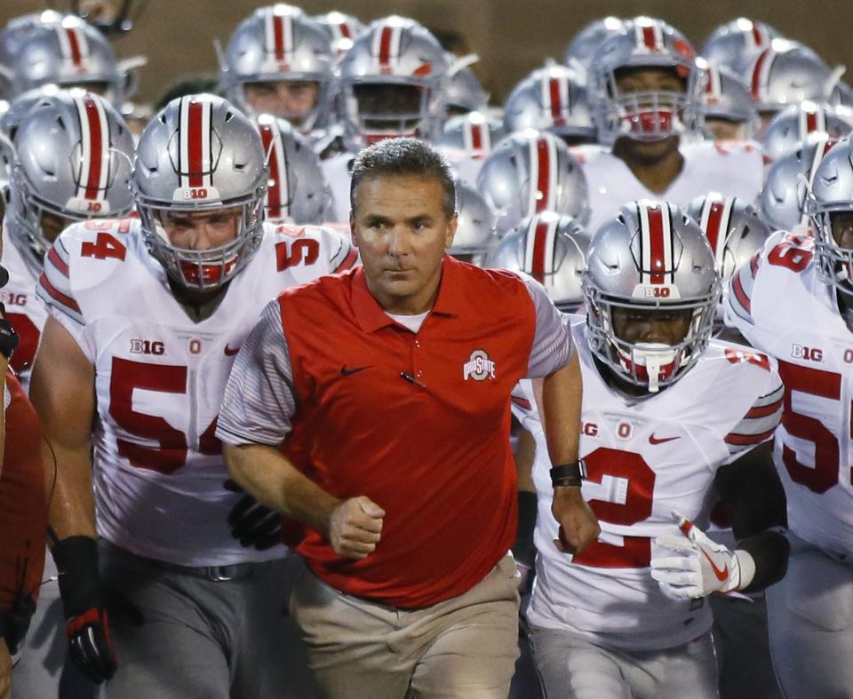 Urban Meyer and the Buckeyes are ranked No. 2 (AP). 