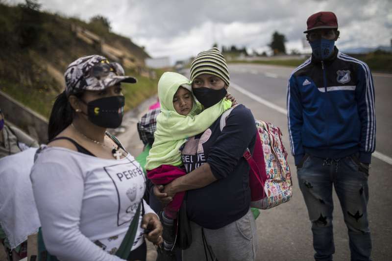 委內瑞拉經濟崩潰數年，新冠疫情稍為解封後，難民潮立刻開始湧現。（AP）