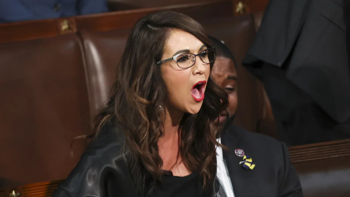 Rep. Boebert heckles Biden during his State of the Union remarks on protecting v..