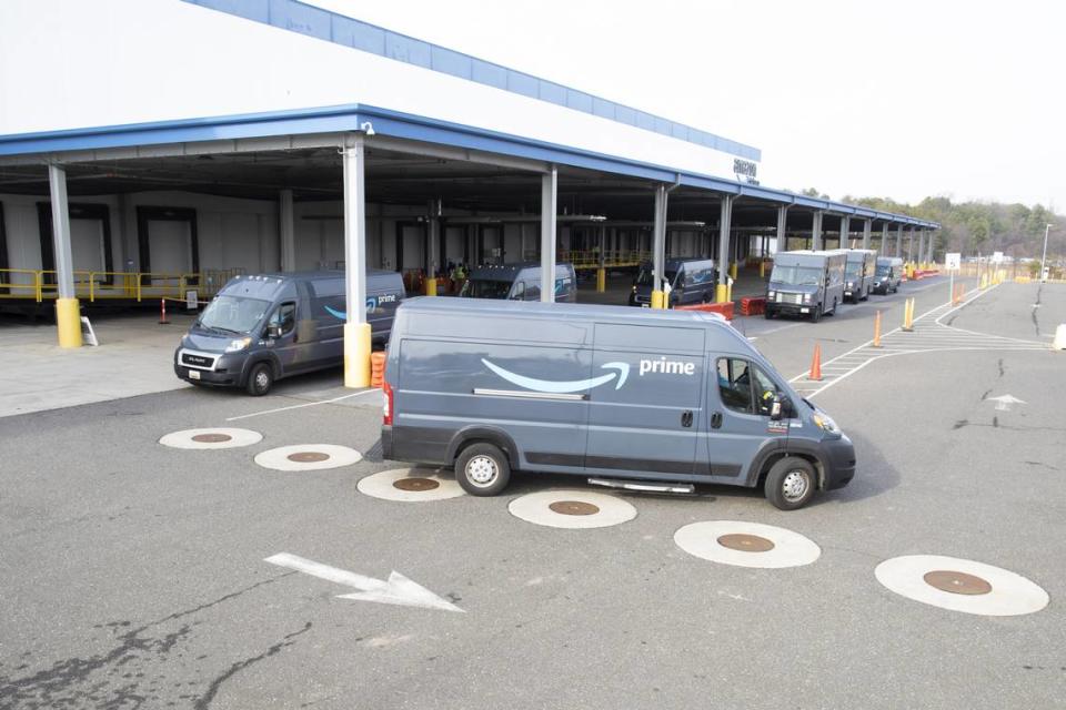 Amazon Inc. has advertised three management jobs in Pasco as it works to open two warehouses that will make it one of the area’s largest private employers.