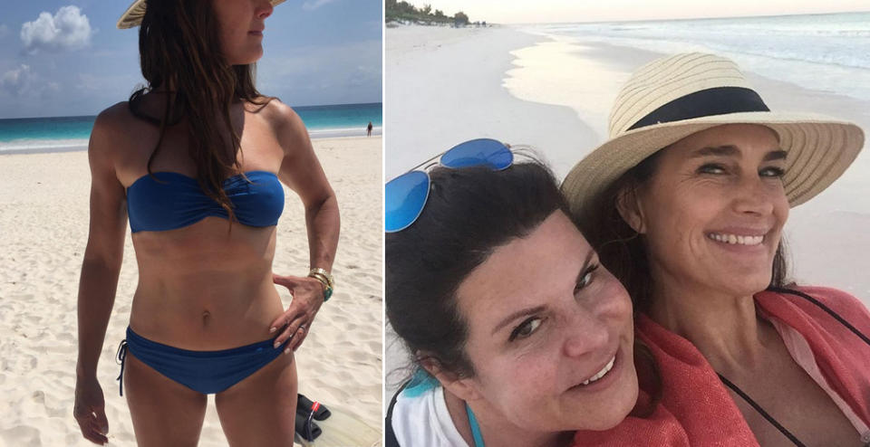 Brooke Shields (51) urlaubt gerade und teilt ihre tolle Bikinifigur mit ihren Instagram-Followern. (Instagram.com/Brooke Shields)