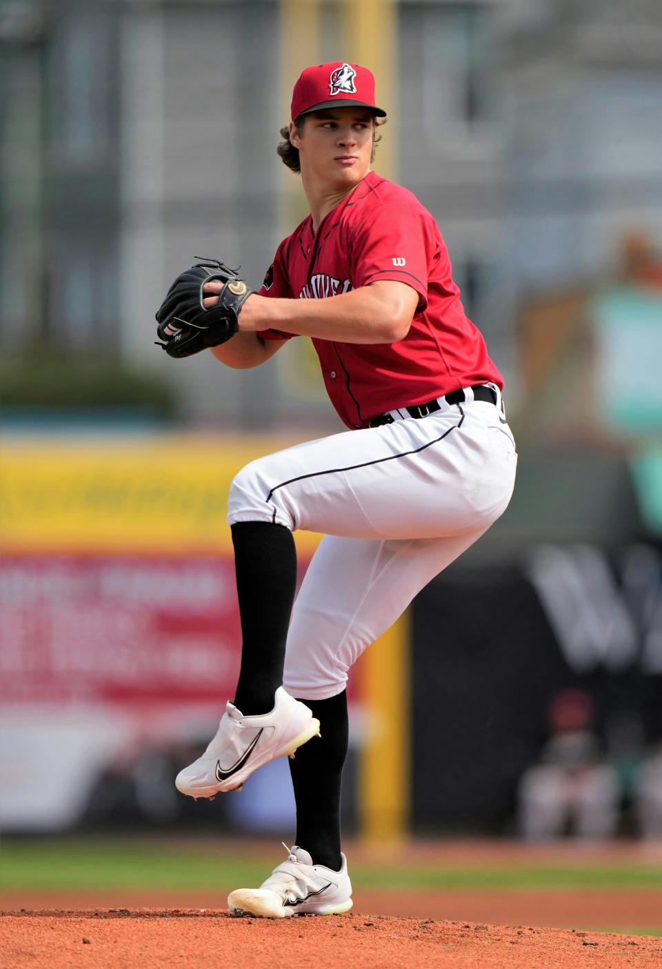 Detroit Tigers right-hander Jackson Jobe pitches for Double-A Erie in the 2023 season.