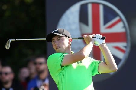 Golf - The British Masters - Woburn Golf Club - 9/10/15 England's Matthew Fitzpatrick in action during the second round Mandatory Credit: Action Images / Alex Morton Livepic