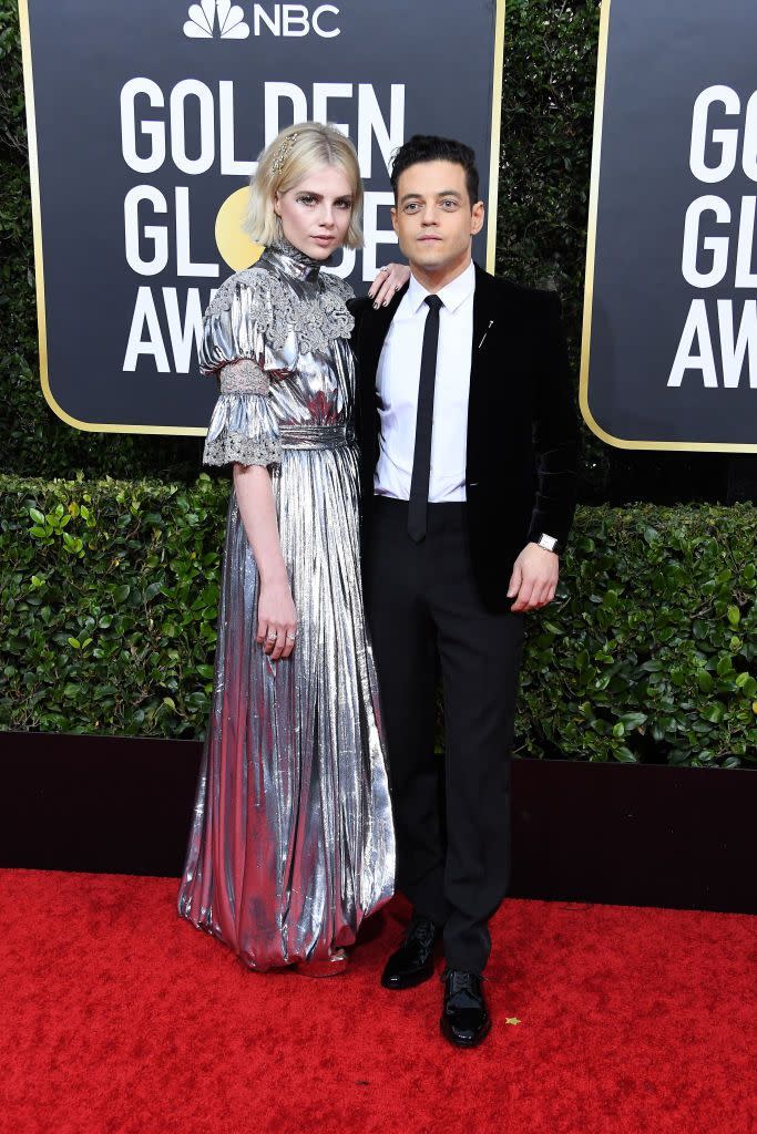 Lucy Boynton and Rami Malek