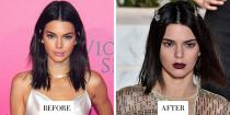 <p><strong>When:</strong> 10 February</p><p><strong>Style change:</strong> Kendall Jenner is the latest celebrity to chop her hair off into a shoulder-length bob which she debuted on the La Perla catwalk show. </p>