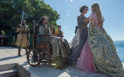 Alexander Siddig (sitting) as Doran Martell - Credit: HBO