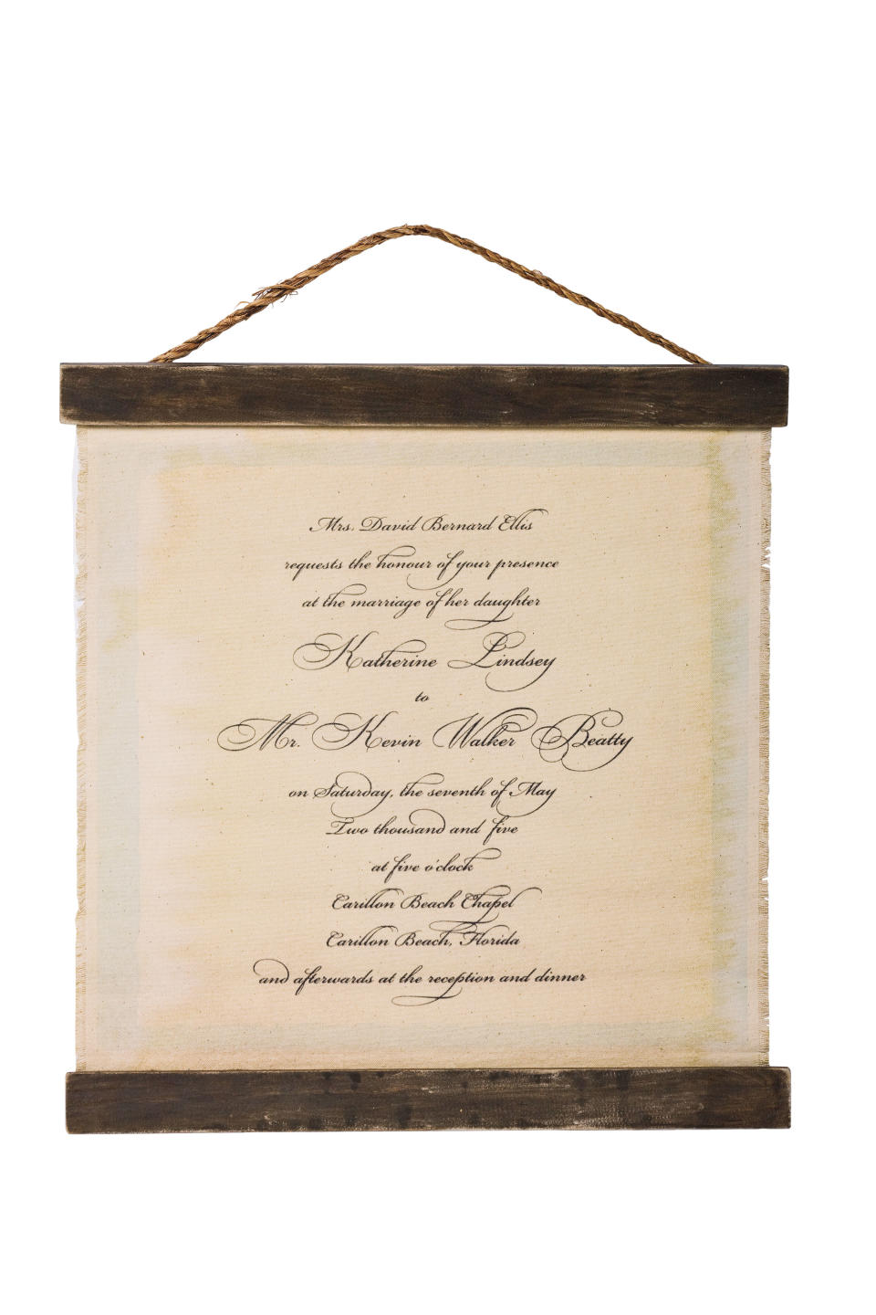 Custom Wedding Invitation Chart