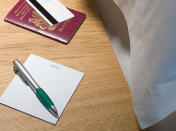 <p>Hotel pens and notepads are all yours. But steer clear of anything more permanent like folders. Photo: Getty </p>