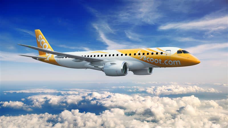 酷航公布其由新型巴西航空工業公司（Embraer）E190-E2客機組成的機隊將飛往六個東南亞目的地。（圖／酷航提供）