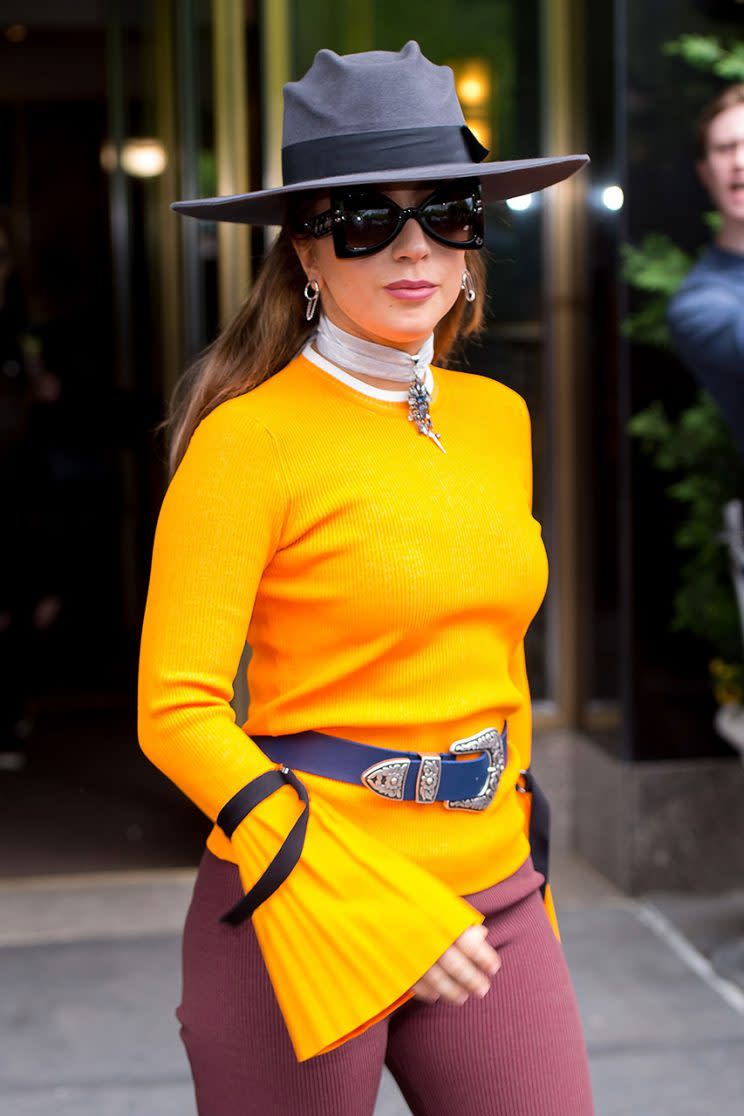 Musician Lady Gaga looked bright and spry in NYC in May. (Photo: Gotham/GC Images)