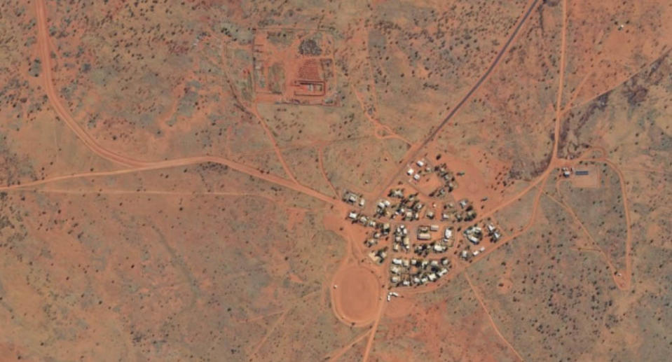 Police say the toddler fell into the sewage pit in the Mt Liebig community, which is about 325 kilometres west of Alice Springs. Source: NT Government