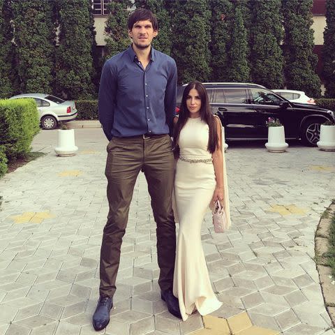 <p>Milica Krstic Instagram</p> Boban Marajanovic and Milica Krstic.