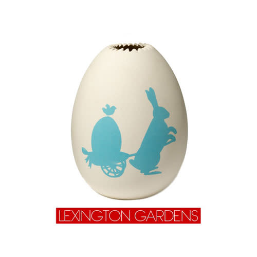 Lexington Gardens Bunny vase, $18; Lexington Gardens, NYC, 212.861.4390