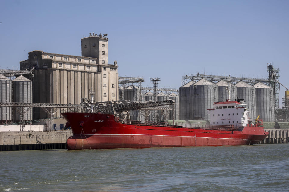 Ukraine Increases Cargo Traffic Through Its River Ports (Sergii Kharchenko / NurPhoto via AP)