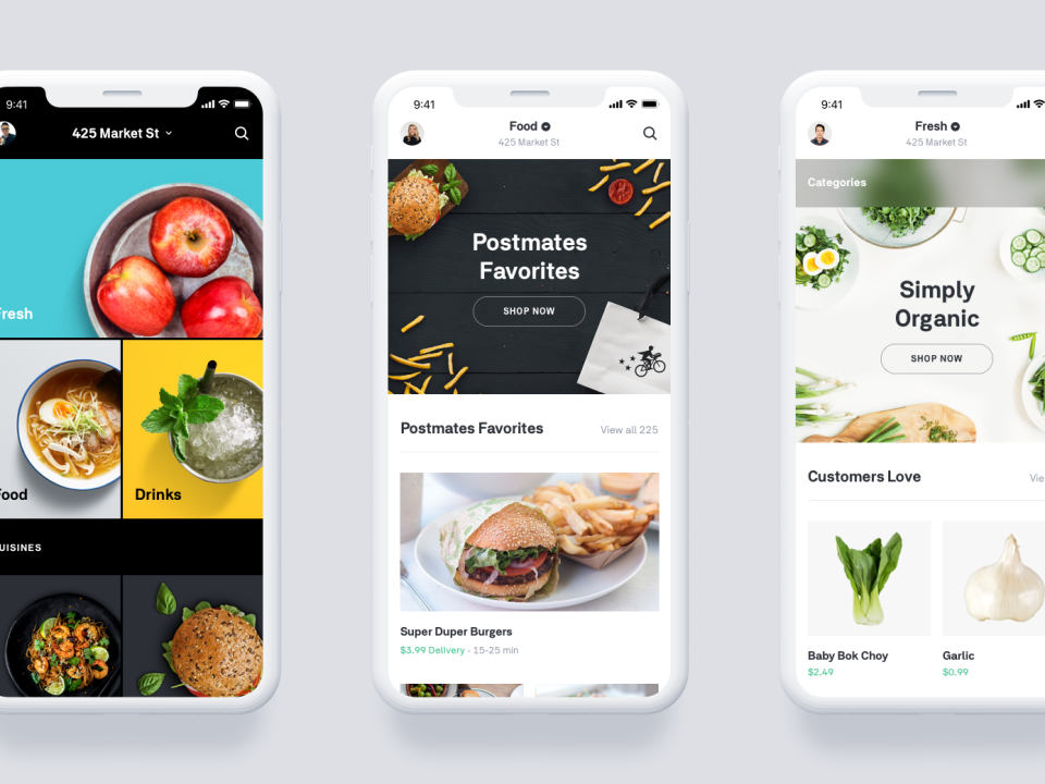 Postmates Fresh app