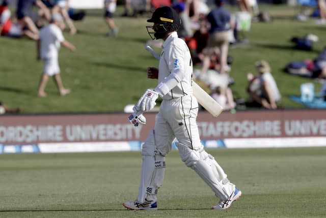 New Zealand’s Kane Williamson scored 51 before Sam Curran took his wicket